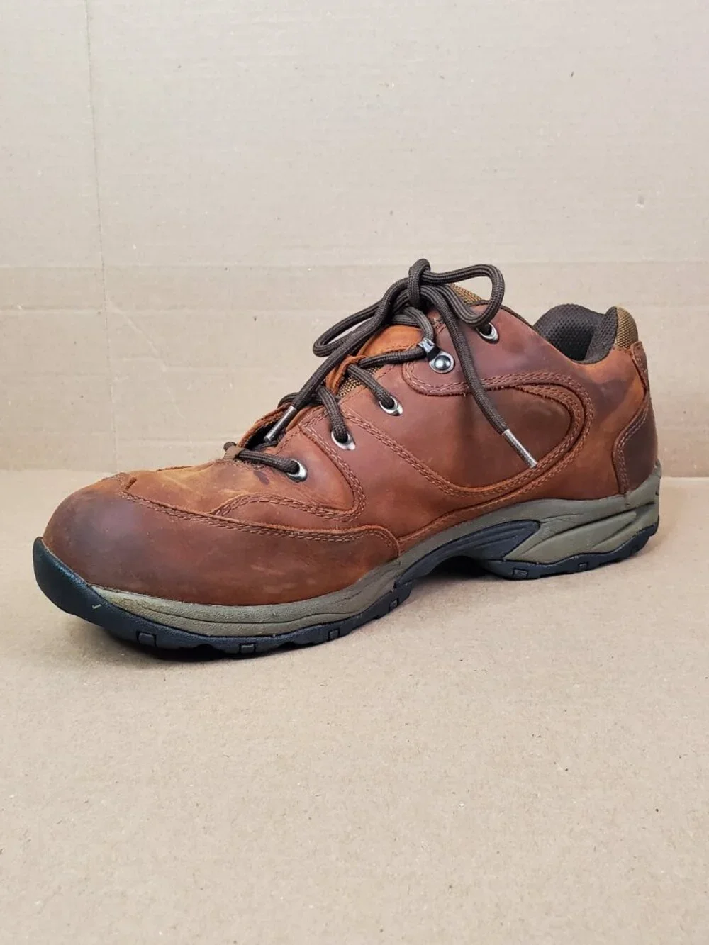 Cabela's Men's Size 13D X4 Dry-Plus Brown Leather Lace Up Hiking Camping Shoes